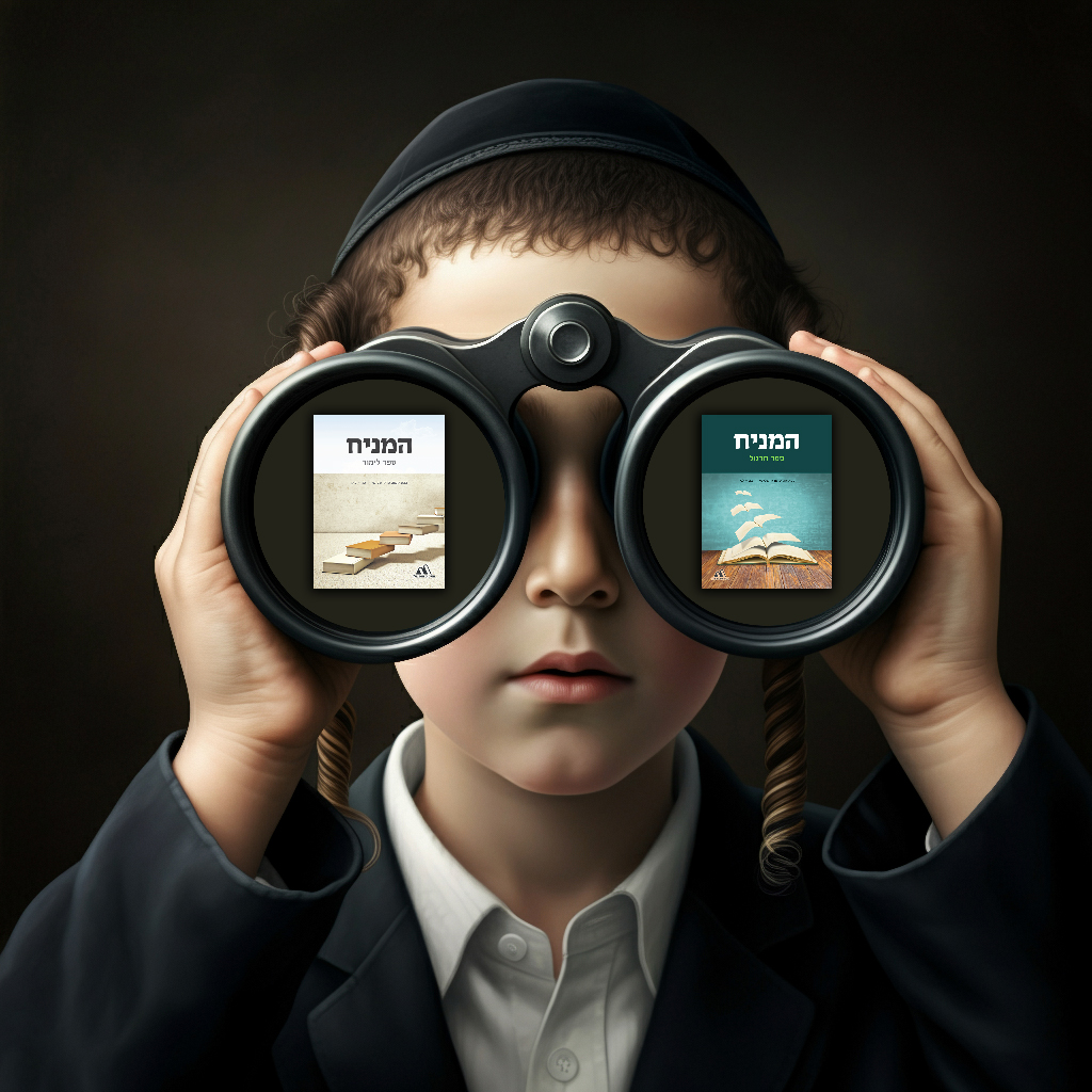 ילד עם משקפת